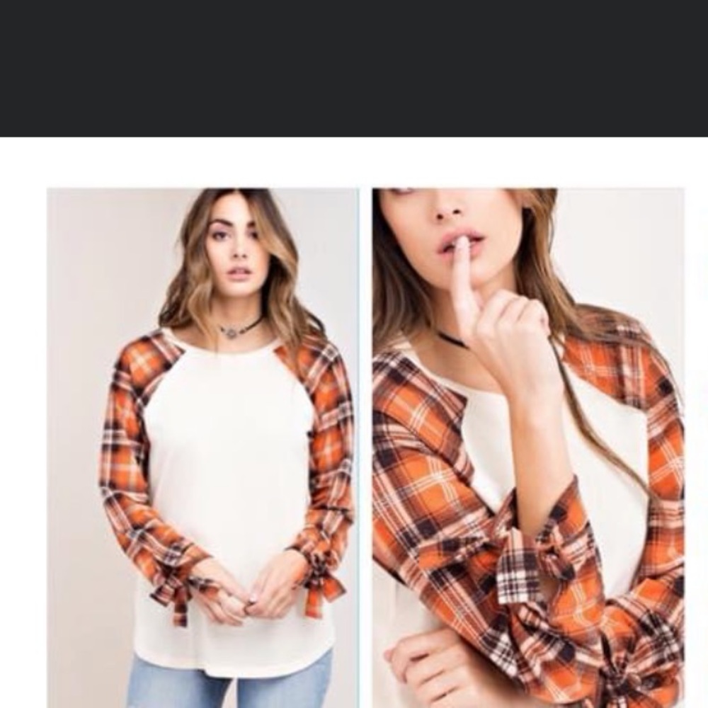 Plaid Sleeve Shirt